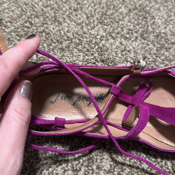 Free People Purple lace flats size 37 - Picture 5 of 6